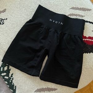 Nvgtn black solid pro shorts